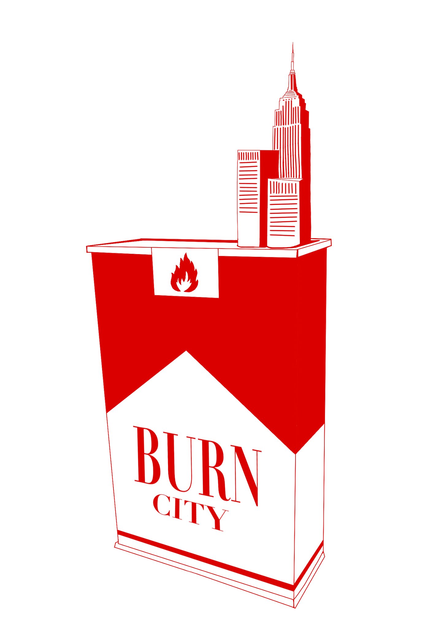 Burn City oversized t-shirt